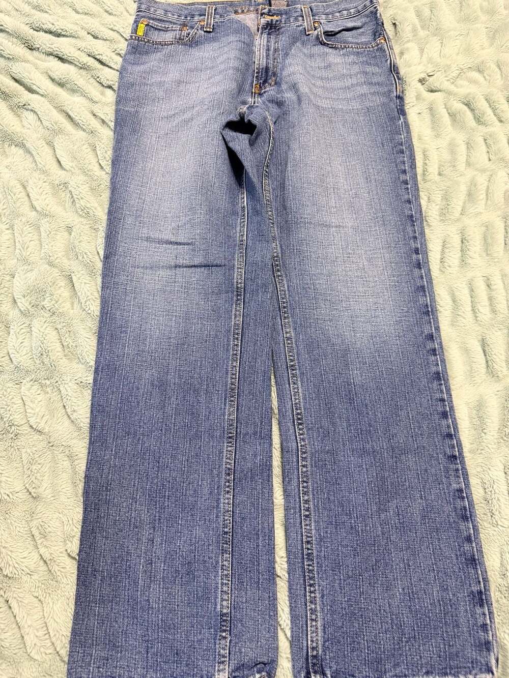 Nautica Jeans Co. Men's Faded Blue Straight Leg Denim Jeans Size 32x32